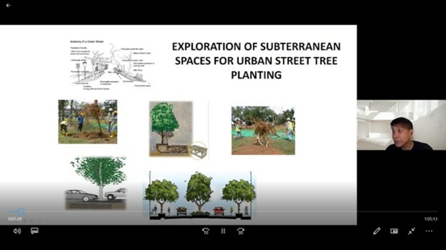 Dr Genevieve Ow’s presentation shared the Singapore’s approaches to improving urban street trees planting. 